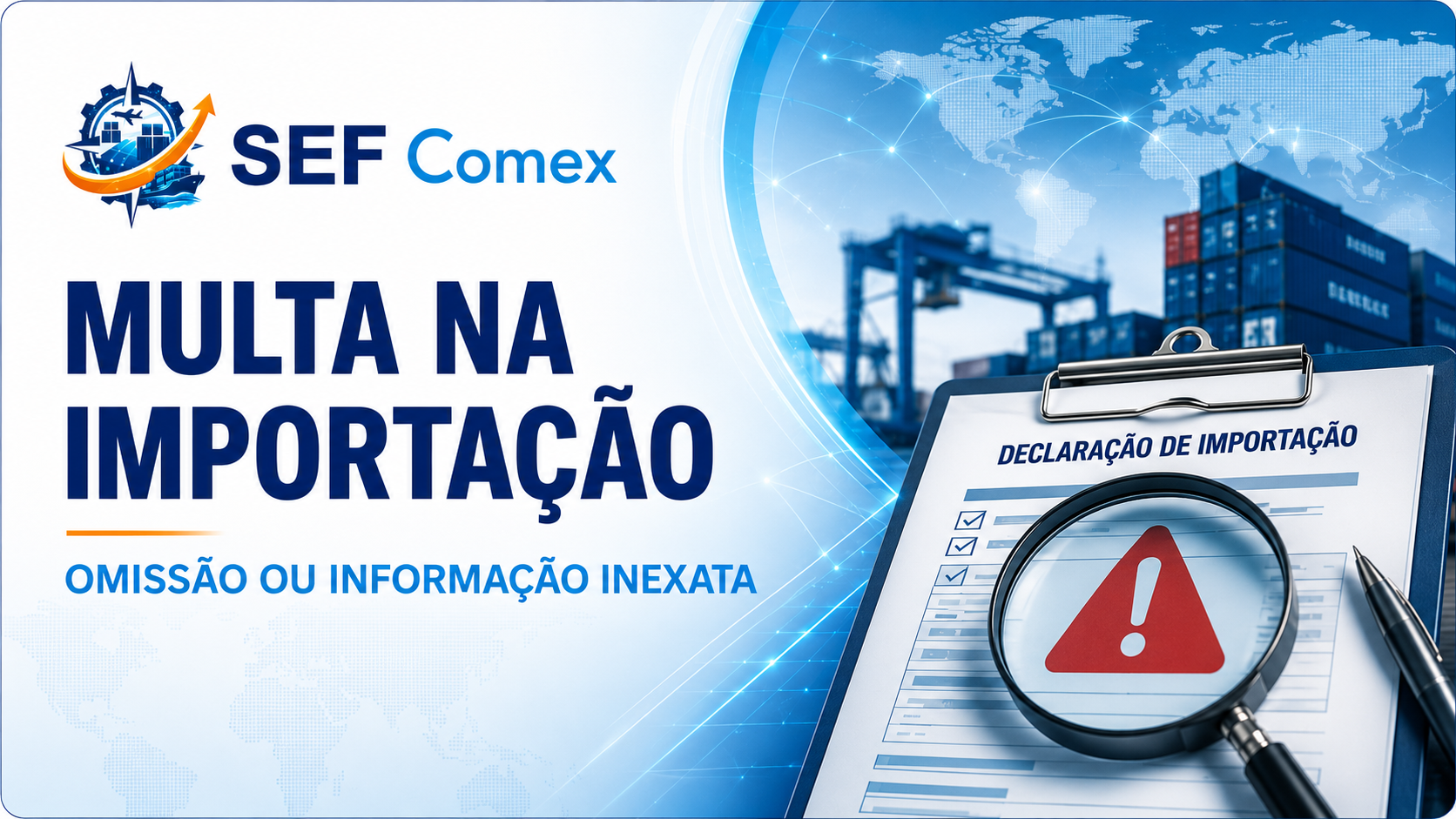 Multa na importação por omissão ou informação inexata no controle aduaneiro – SEF Comex